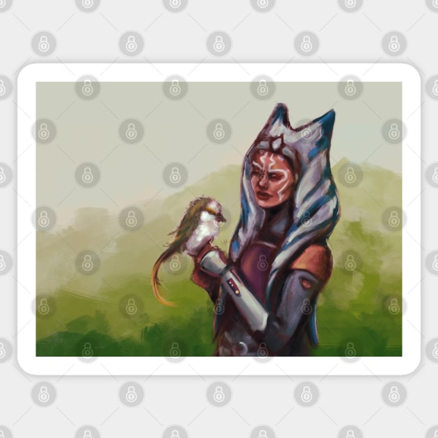 Ahsoka and Morai Sticker by han8pym